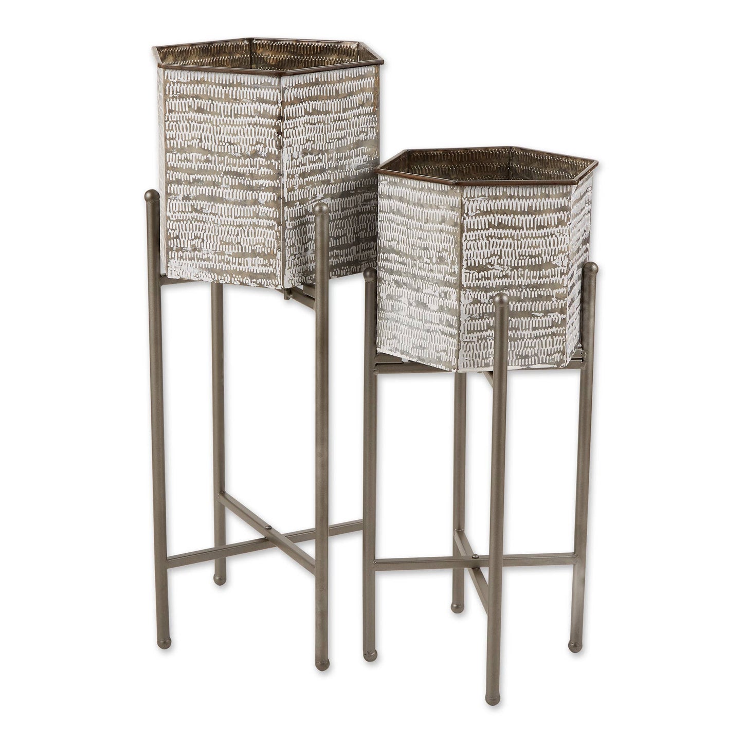 Hexagon Bucket Plant Stand - 49th & Magnolia