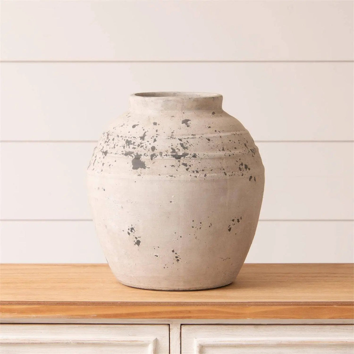 Round Weathered Vase by Audrey's