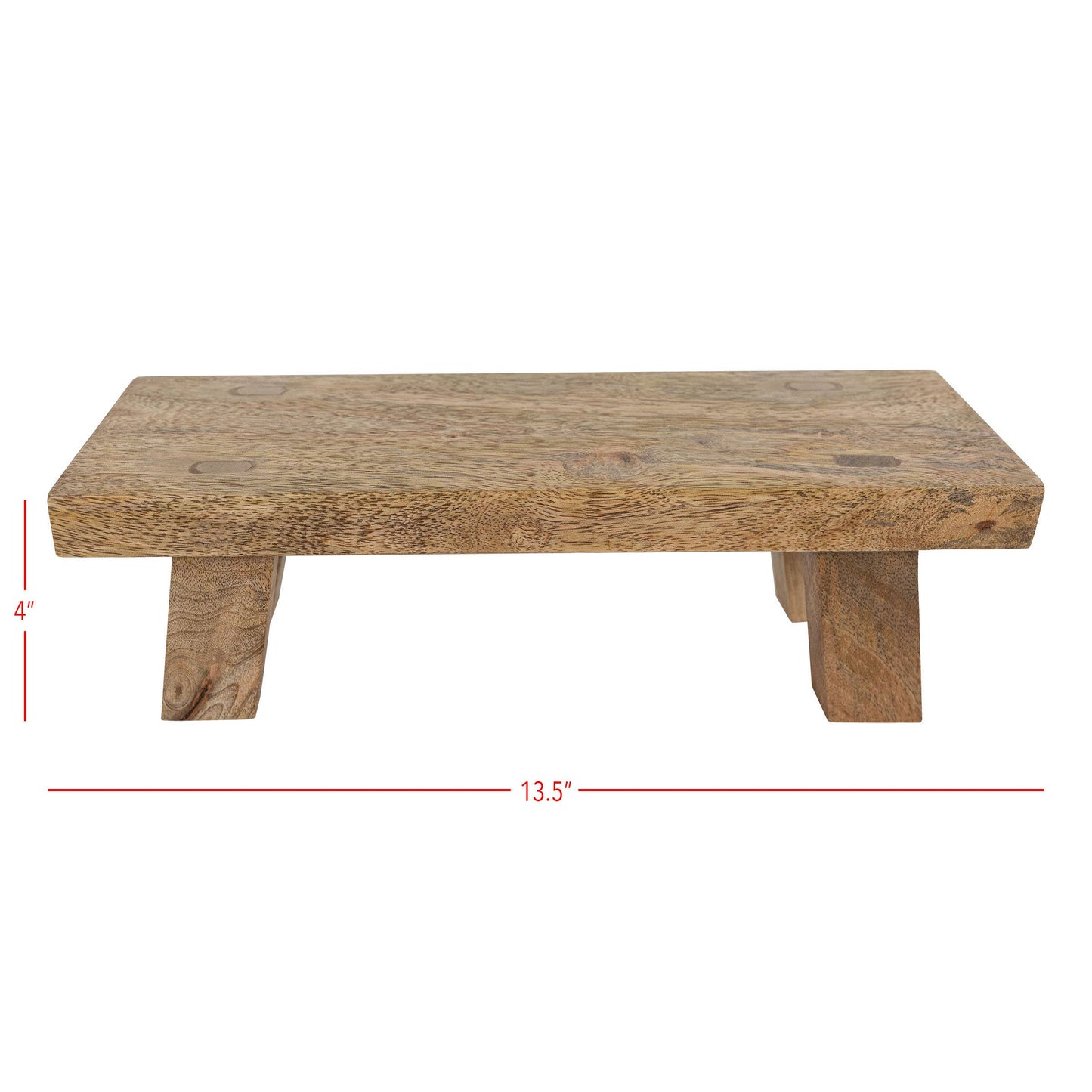 Hazel Footed Mango Wood Riser