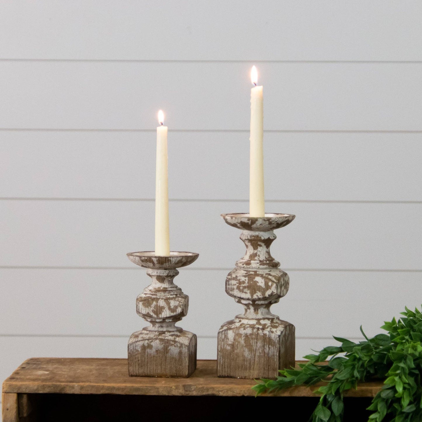 Chippy Candle Holders (Set Of 2) - 49th & Magnolia