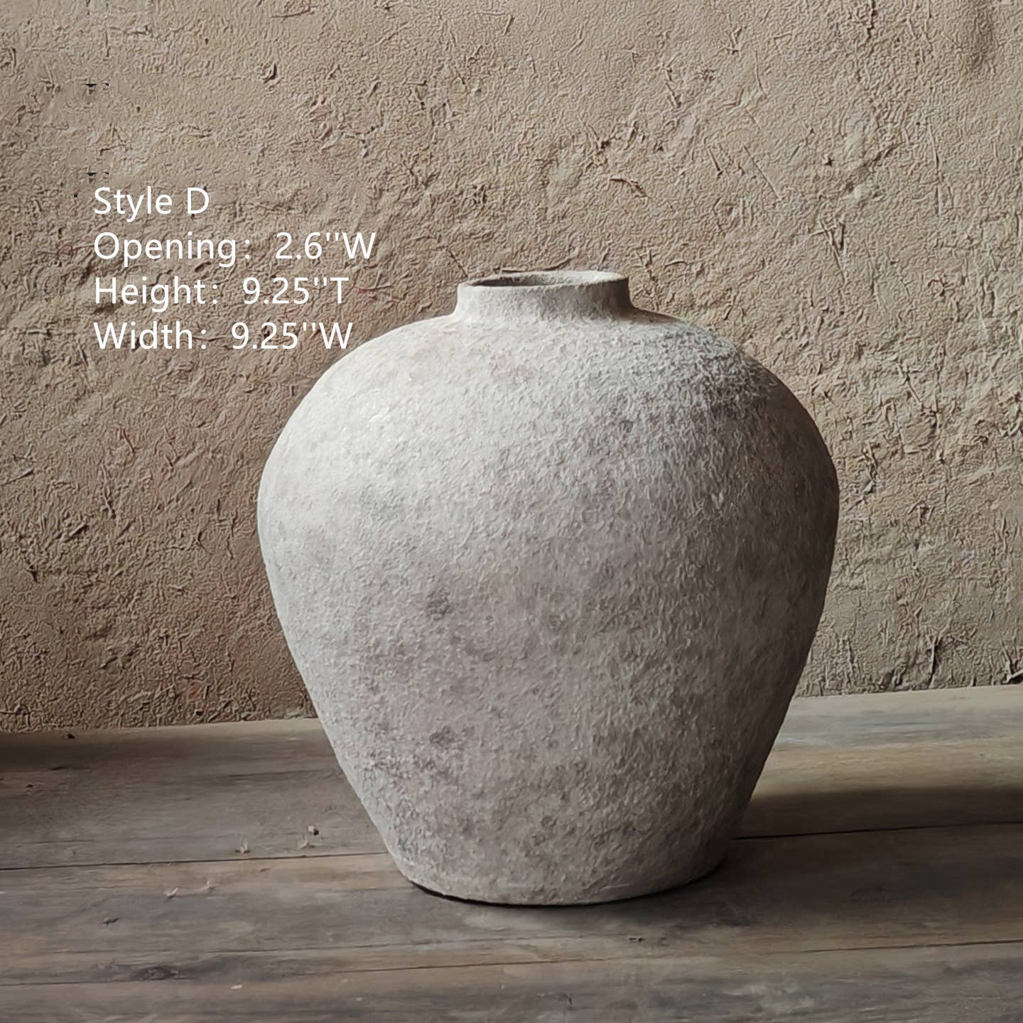 Matte White Handmade Terracotta Vase