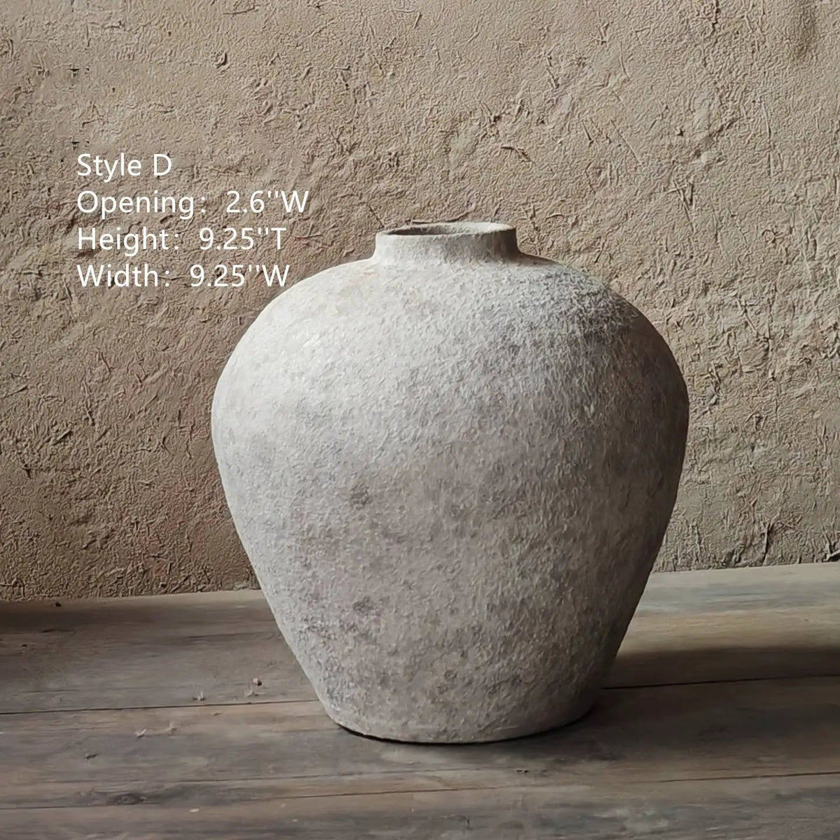 Matte White Handmade Terracotta Vase by Sweet Home Deco