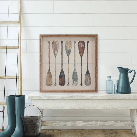 Vintage Boat Oars by Kendrick Home