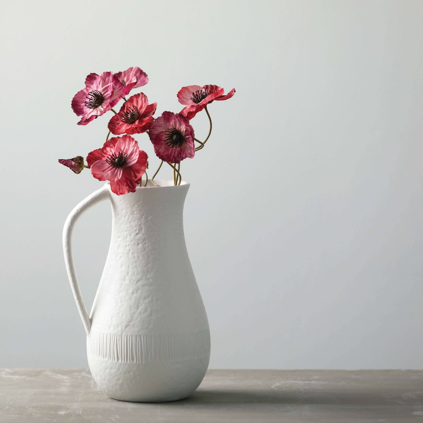 WHITE CHIFFON STONE PITCHER - 49th & Magnolia
