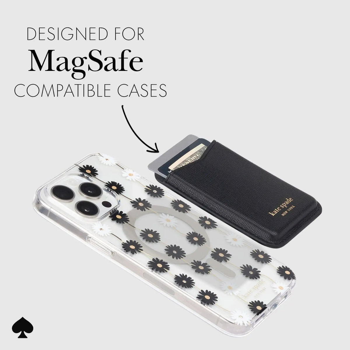 Kate Spade New York Wallet MagSafe Black by Case-Mate