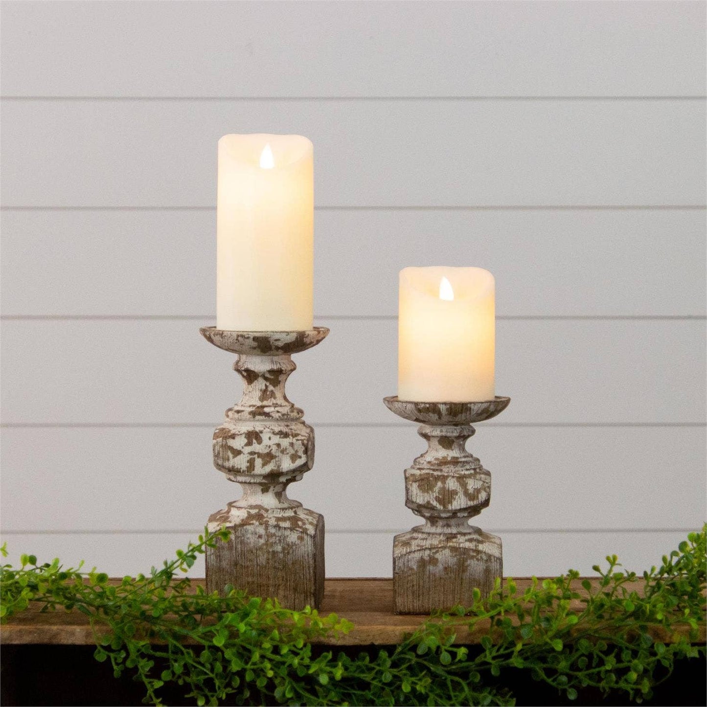 Chippy Candle Holders (Set Of 2) - 49th & Magnolia