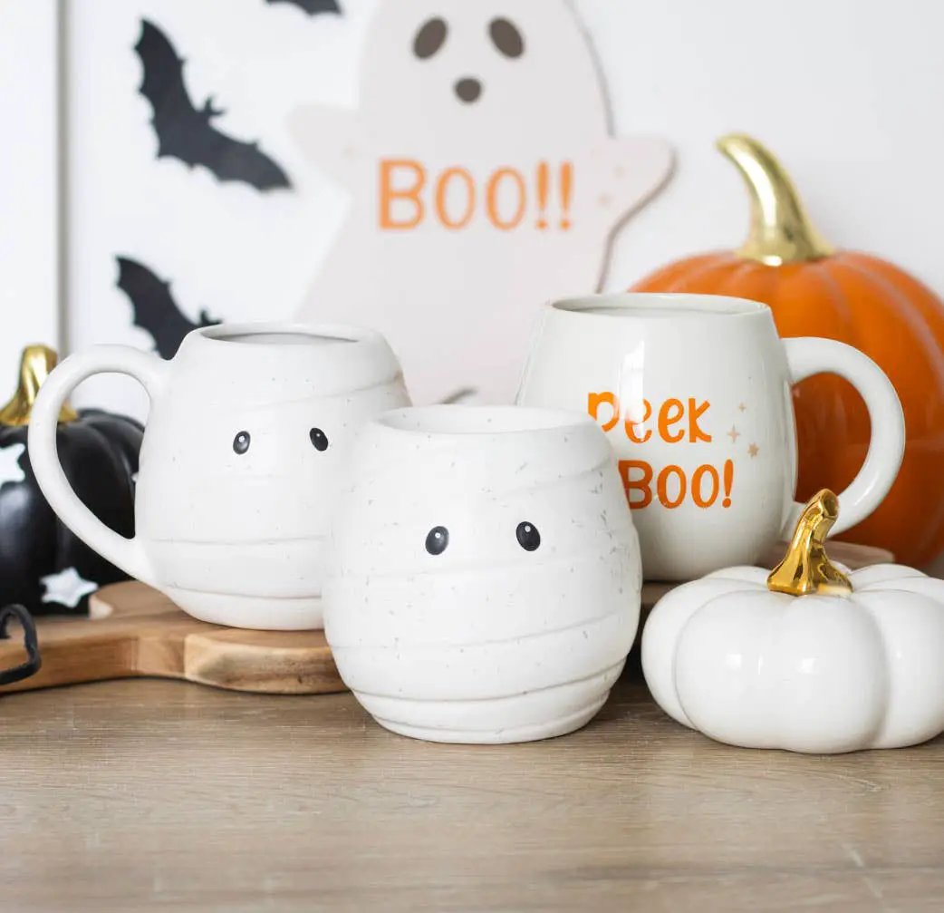Mummy Shaped Halloween Mug by Something Different Wholesale