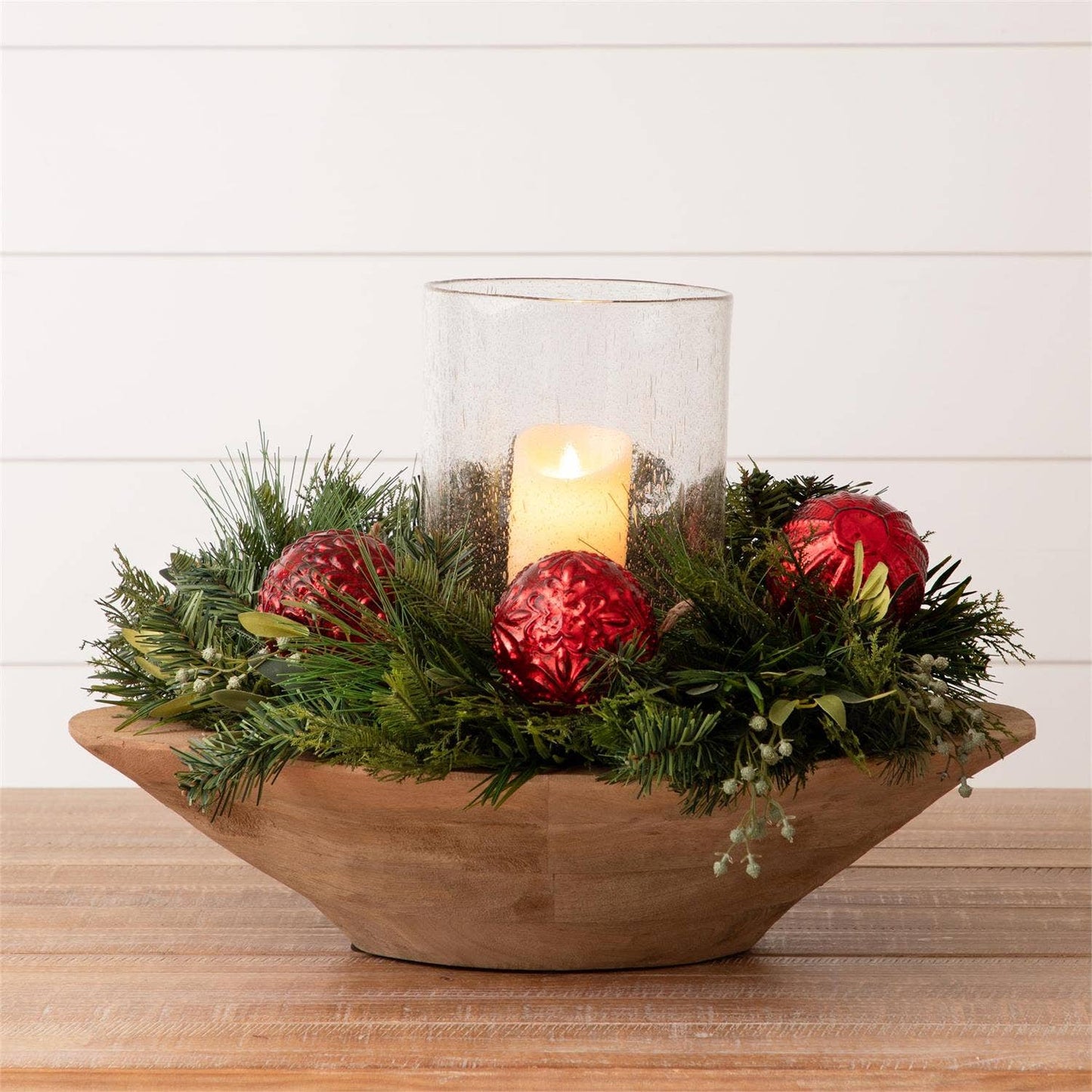 Bubble Glass Cylinder Candle Holder - 49th & Magnolia