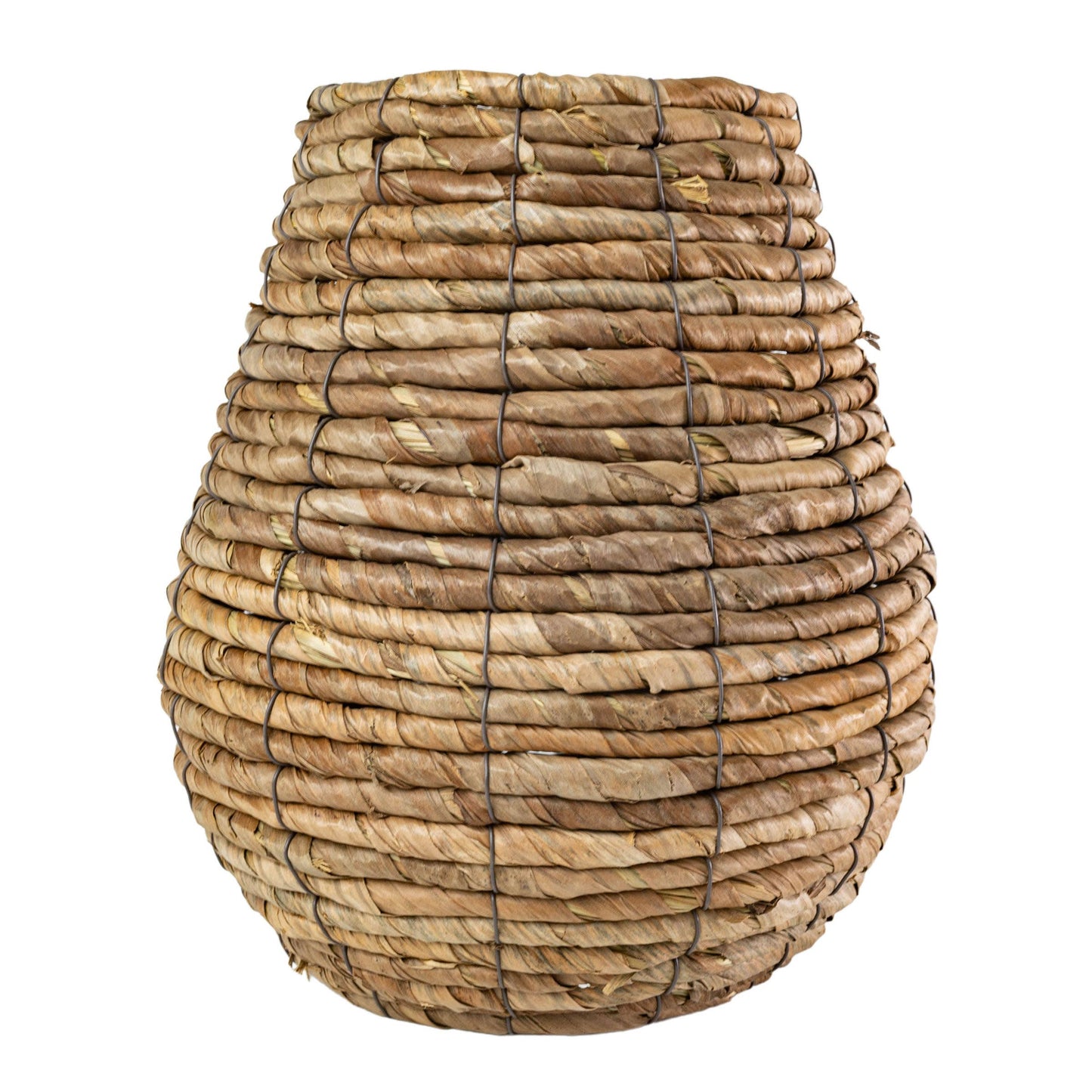 Woven Banana Leaf Vase