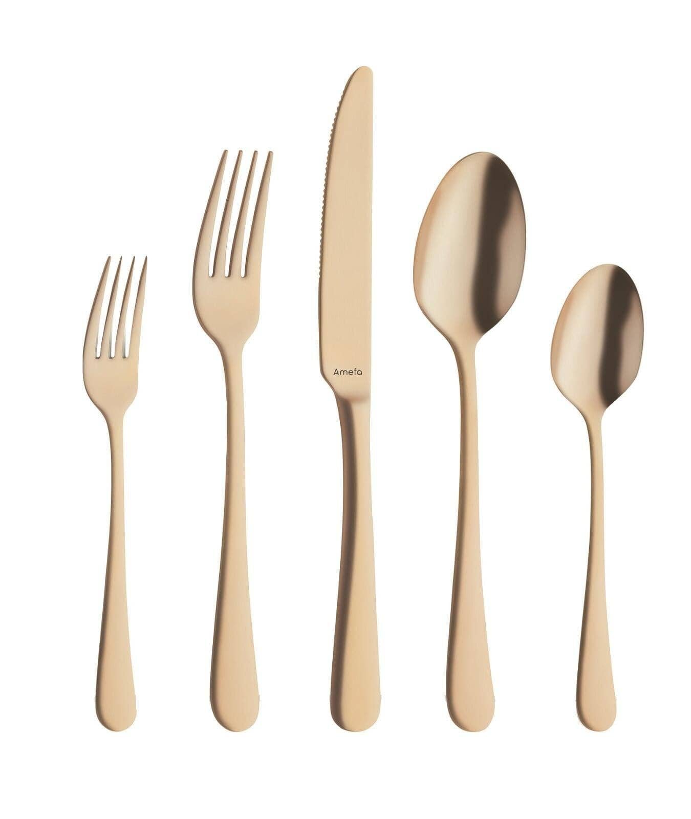 Elizabeth Flatware Set Matte Gold 20pcs. - 49th & Magnolia