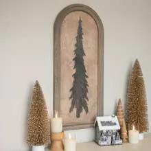FRAMED PENCIL PINE SILHOUETTE SIGN by Ragon House