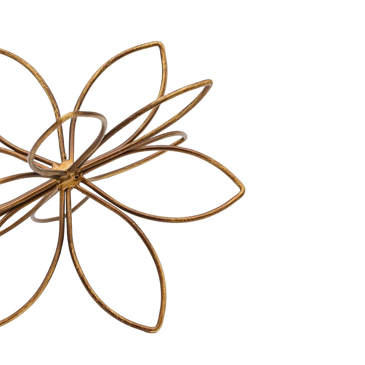 Bohdi Flower Metal Wire Decorative Accent Bronze - 49th & Magnolia