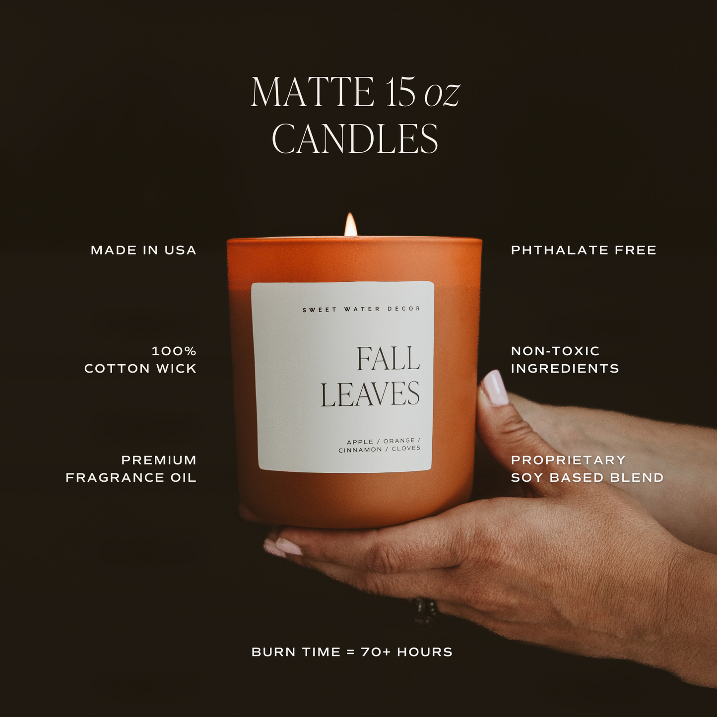Spooky Season Soy Candle - 15 oz Matte Jar