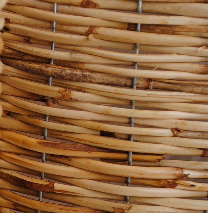 Woven Wicker Cylindrical Basket Planter (3 Sizes)