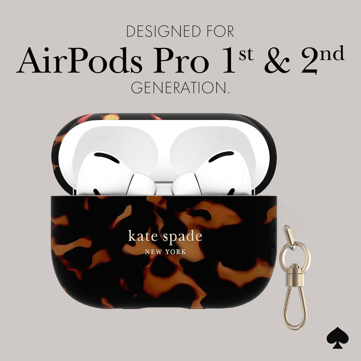 Kate spade new york AirPods Pro 1 & 2 Tortoise Case