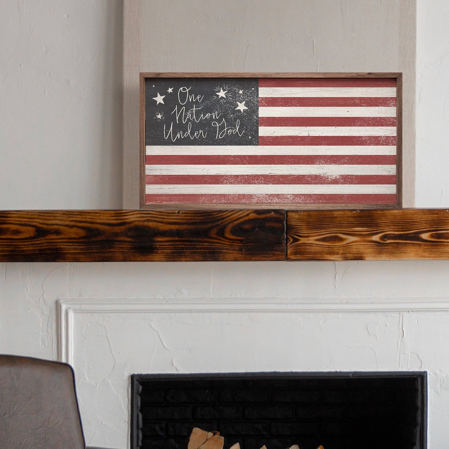 One Nation Under God Flag 16x8x1.5"