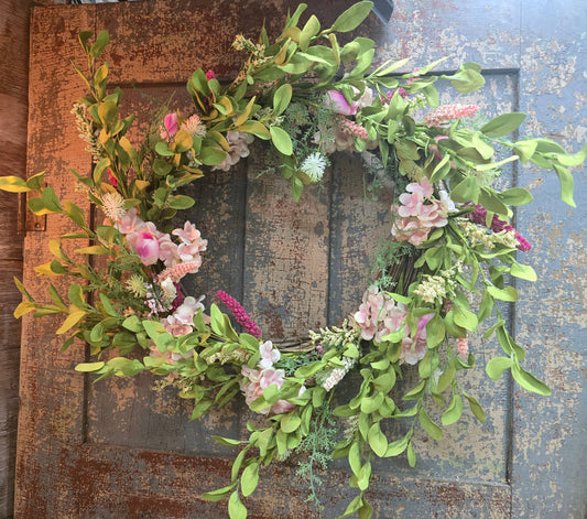 24in Cotton Candy Wreath