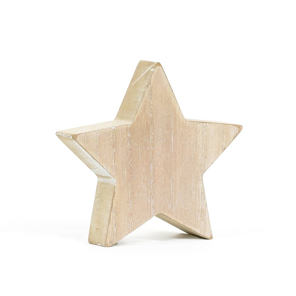 5x5" Chunky Wood Americana Star