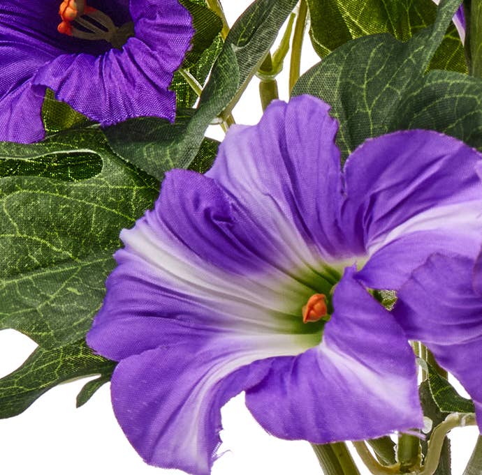 Artificial Petunia Flower Plant - 3 colors, 13" UV Protected