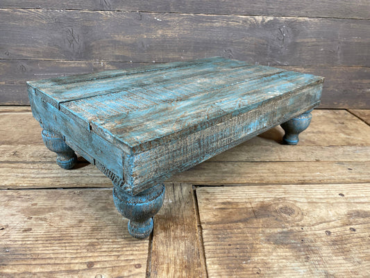 Conway-20x12 in Turquoise Cake Table-Display-Reclaimed Wood - 49th & Magnolia