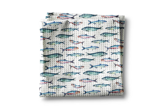 Father’s Day Gift Fish Saltwater Coastal Ocean Kitchen Towel