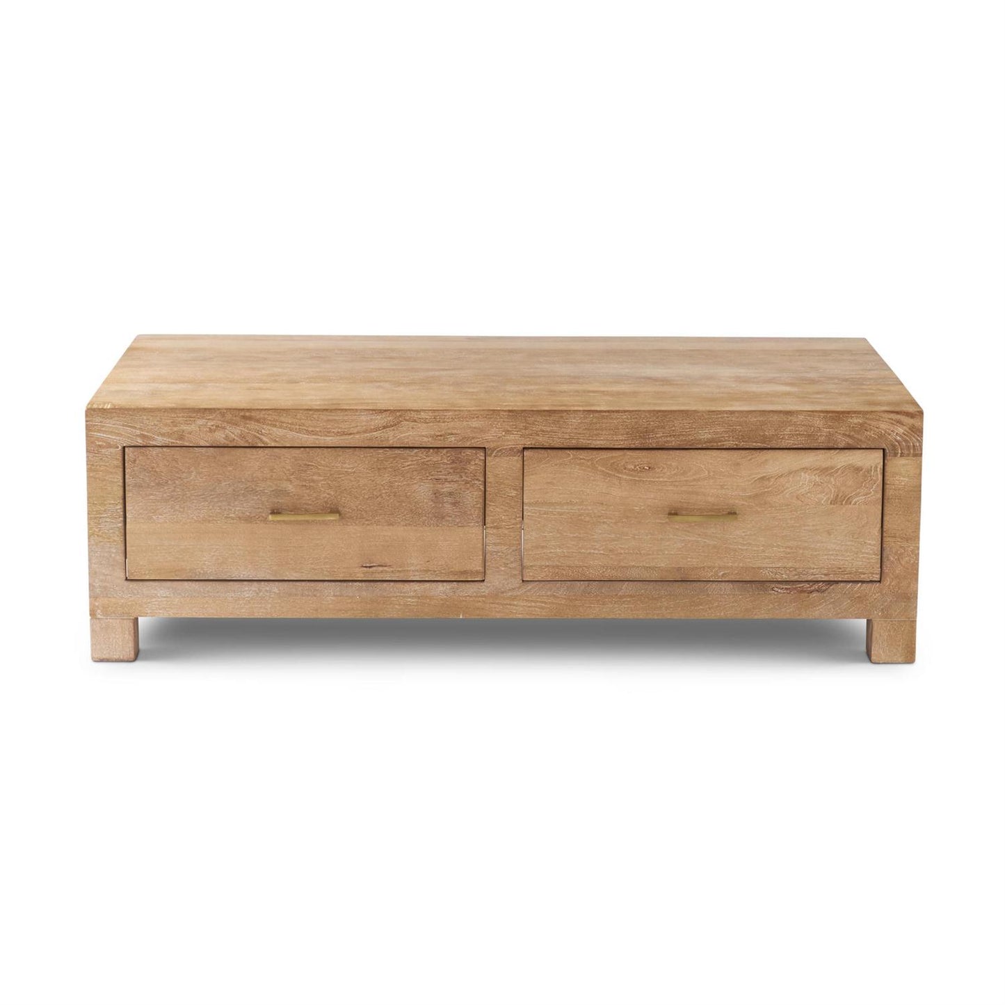 Charleston Light Mango Wood Coffee Table w/4 Drawers