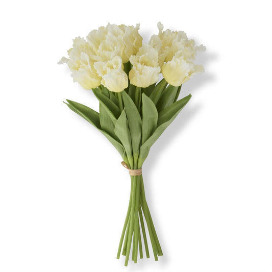 13 " Yellow Real Touch Parrot Tulip Bundle (12 Stems) - 49th & Magnolia
