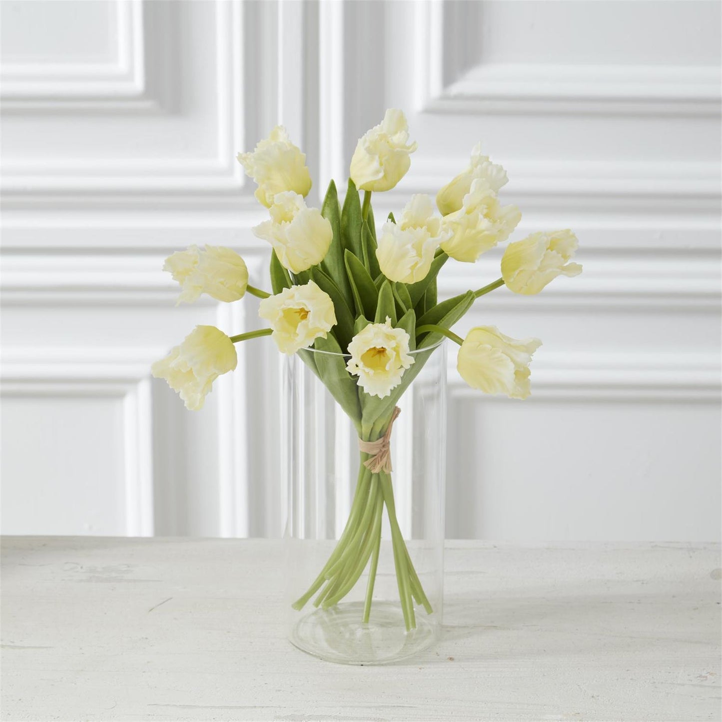 13 " Yellow Real Touch Parrot Tulip Bundle (12 Stems) - 49th & Magnolia