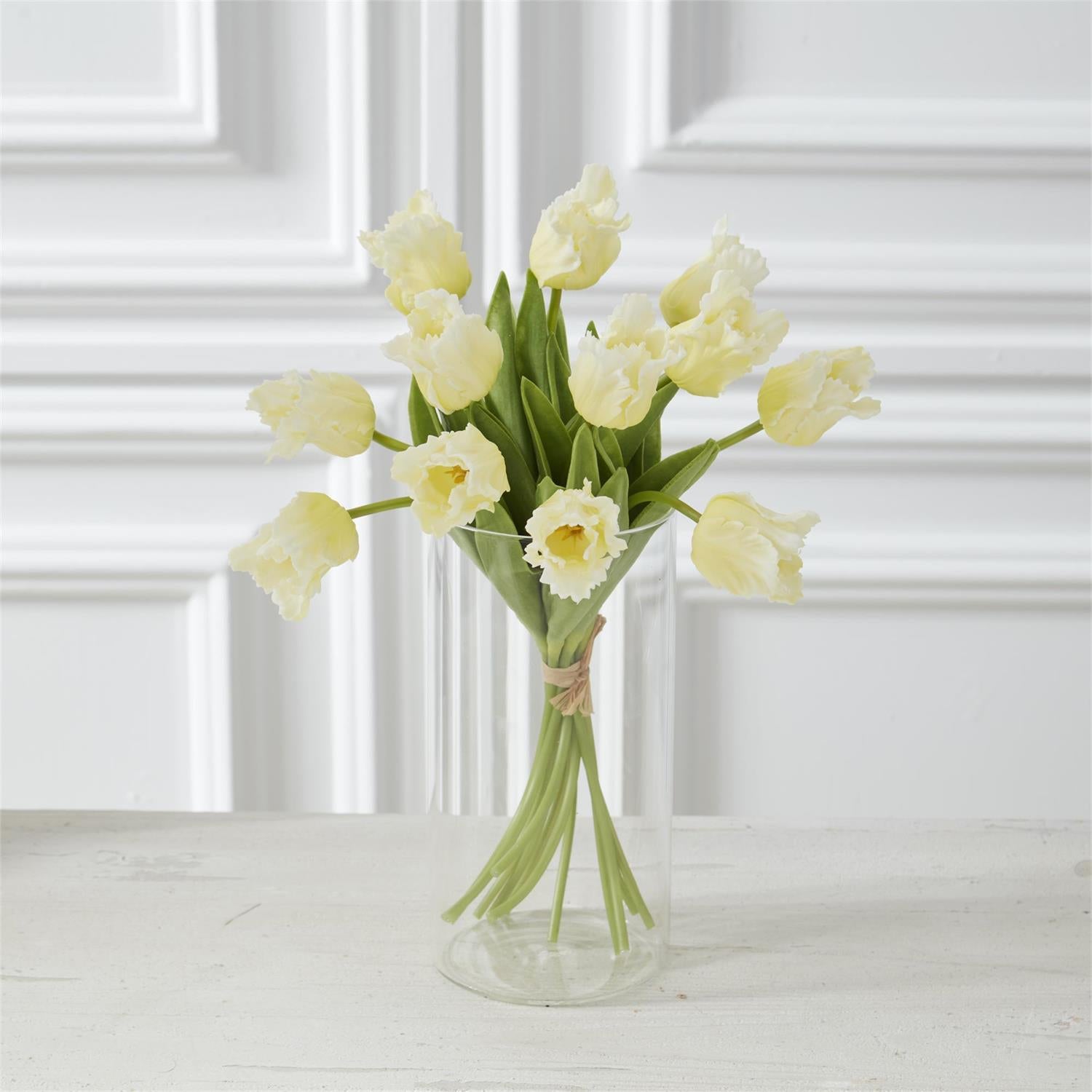 13 " Yellow Real Touch Parrot Tulip Bundle (12 Stems) - 49th & Magnolia