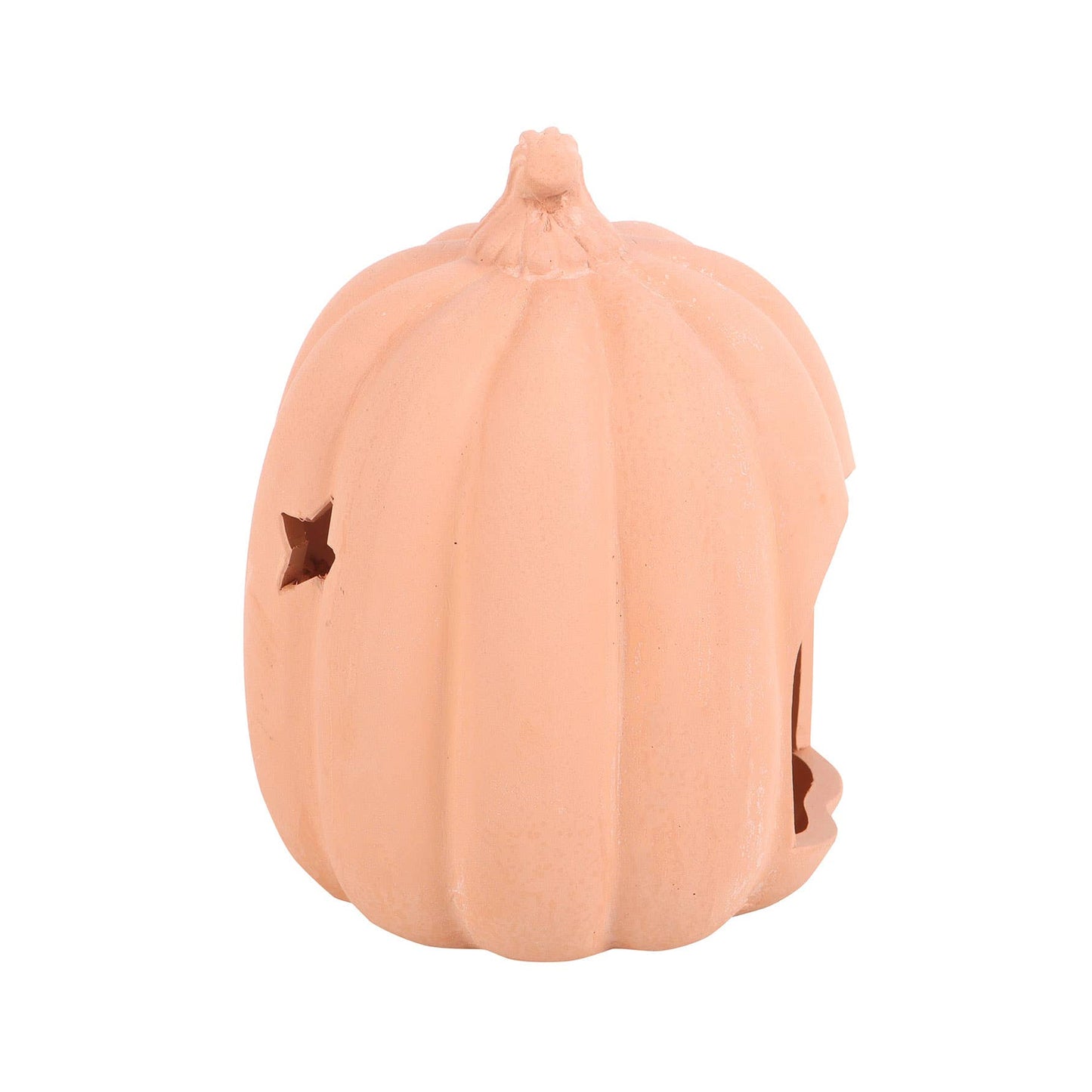 3.5" Terracotta Fall/Halloween Pumpkin Tealight Holder