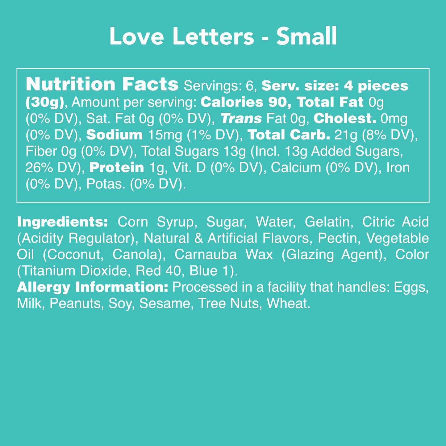 Love Letters Candy Club Gummies