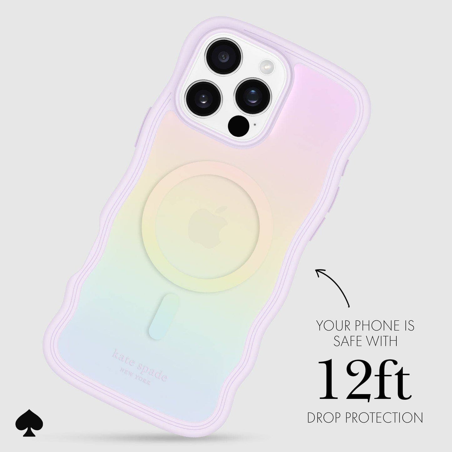 Kate Spade New York iPhone Wavy Opal Iridescent