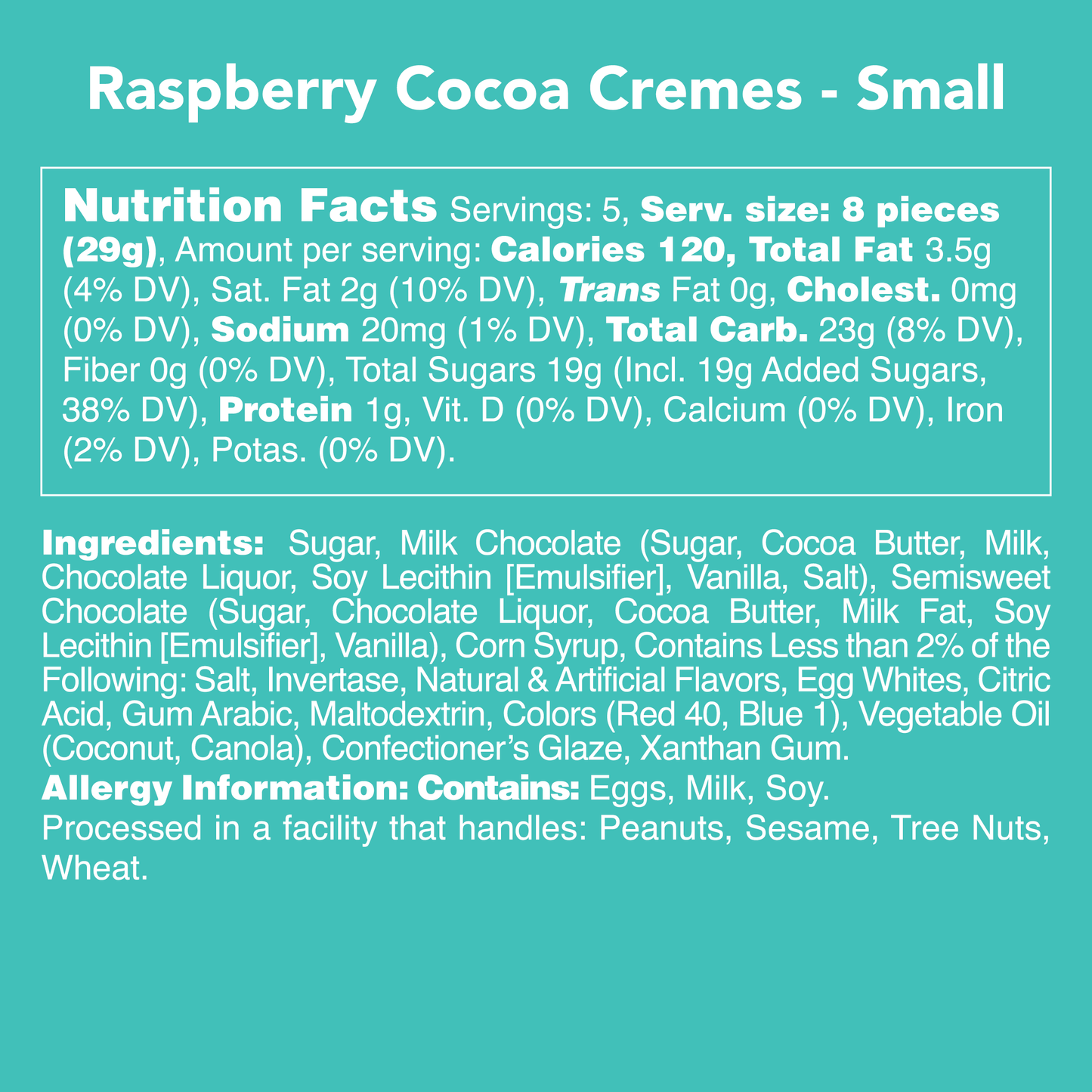 Candy Club Raspberry Cocoa Cremes