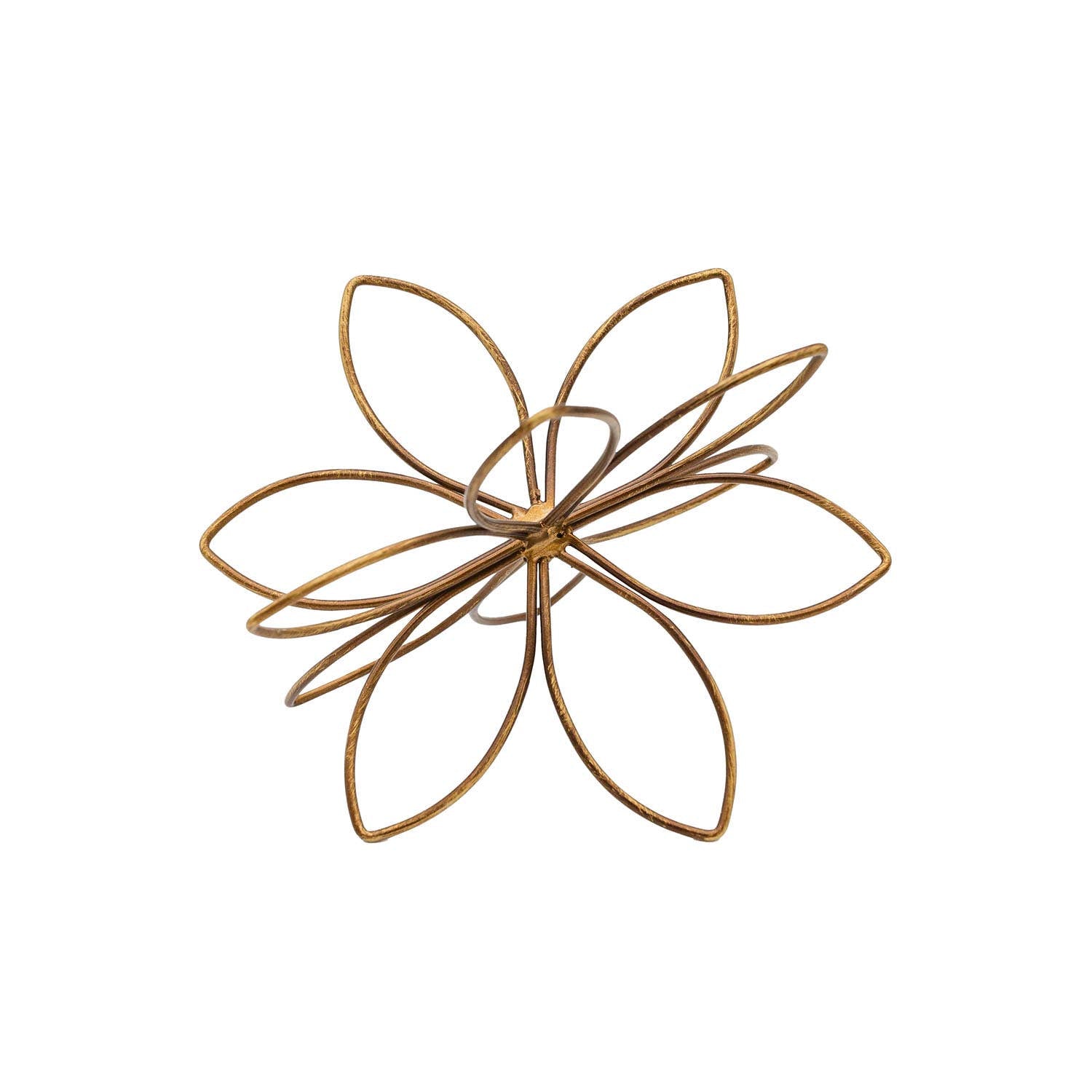 Bohdi Flower Metal Wire Decorative Accent Bronze - 49th & Magnolia