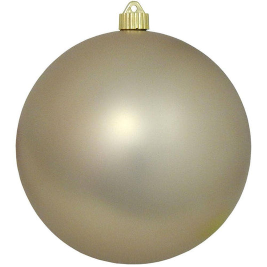 Krebs Buff Velvet Cream 8" Shatterproof Ornament - 49th & Magnolia