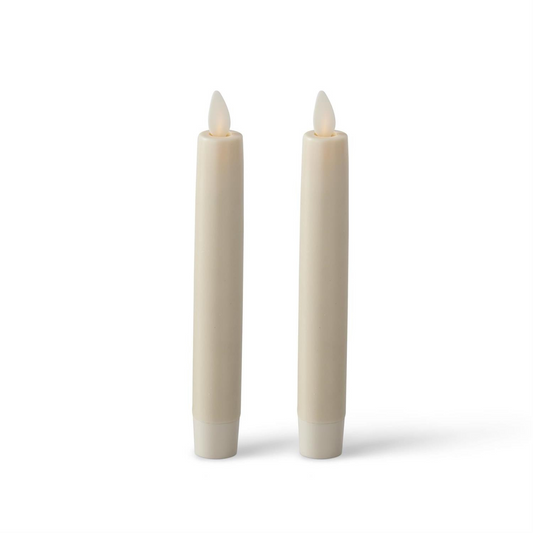 1" x 6" Ivory Luminara Taper Candles (Set of 2)