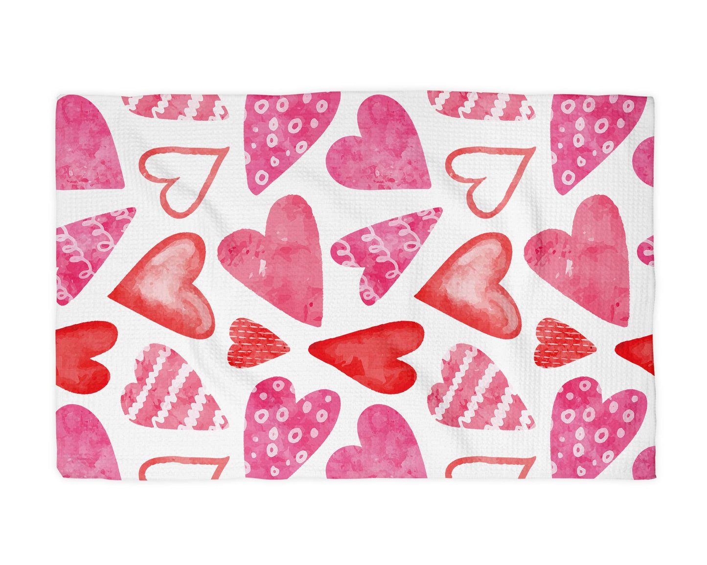 Valentine Big Heart Waffle Kitchen Towel