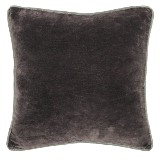 Andover Velvet Pillow Cedar Brown