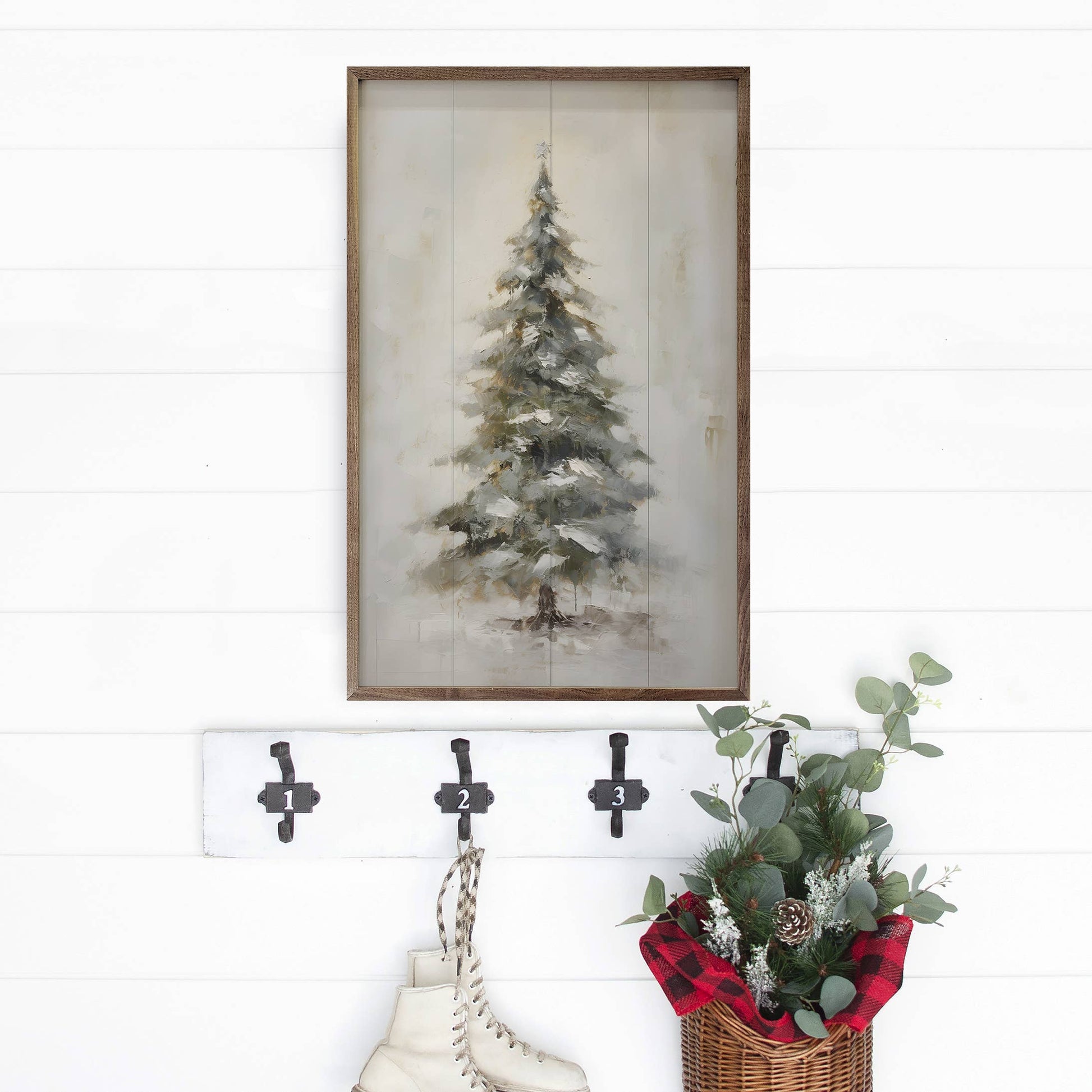 Pine Tree With Star By Petals Prints Designs - 49th & Magnolia