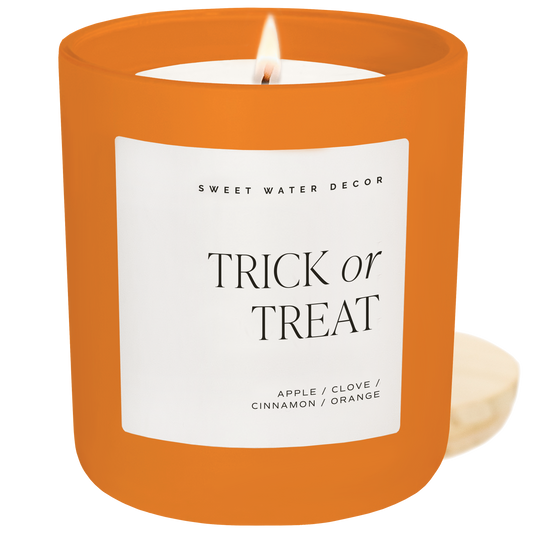 Trick or Treat Soy Candle - 15 oz Matte Jar