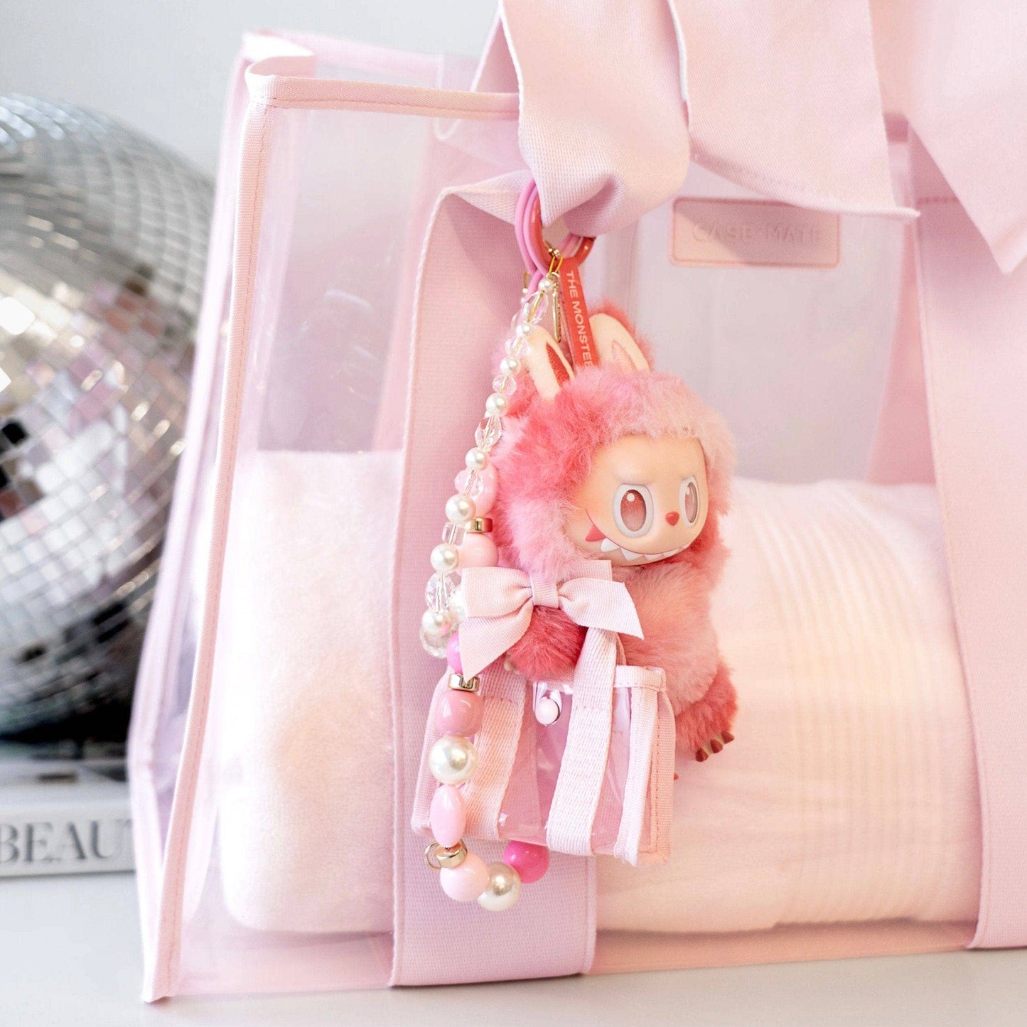 Tini Tote Keychain Charm - Ballet Pink