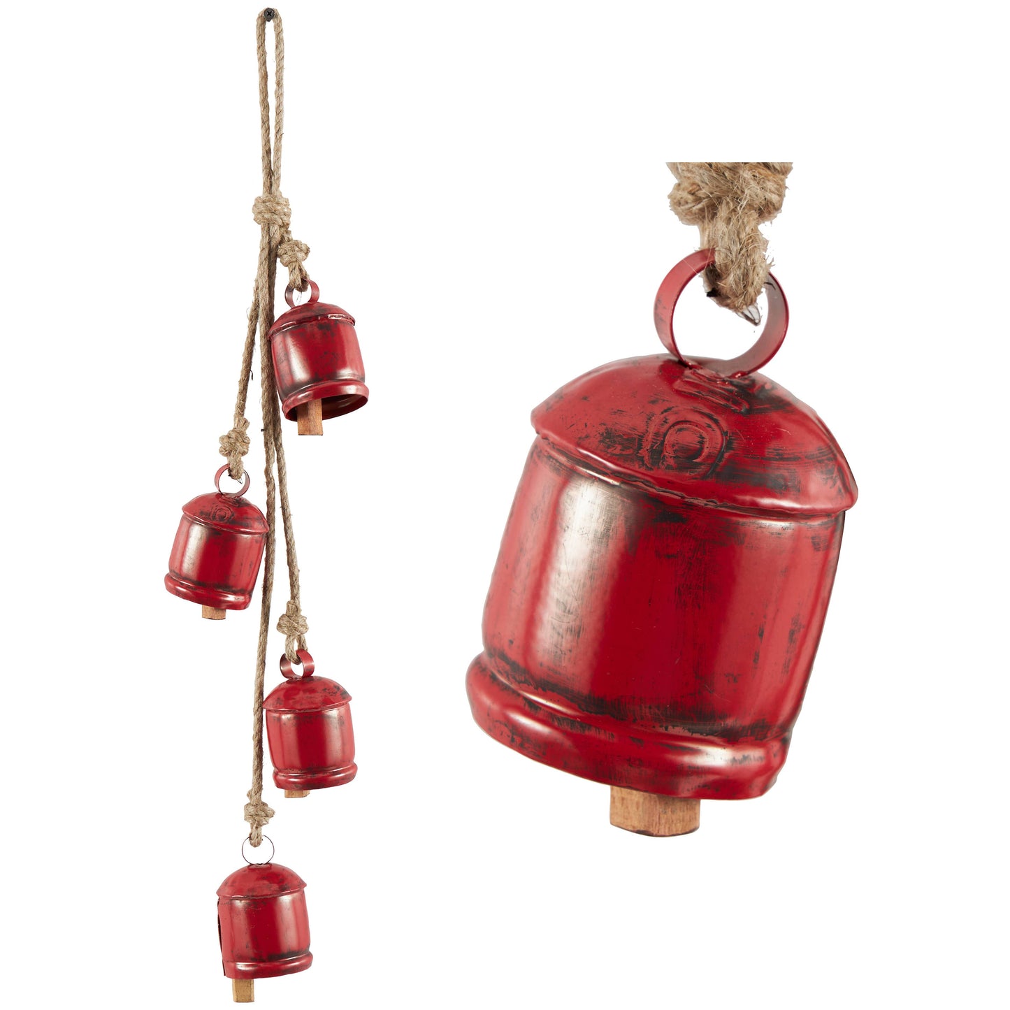 Gold Metal Decorative Cow Bells