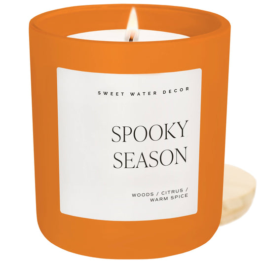 Spooky Season Soy Candle - 15 oz Matte Jar