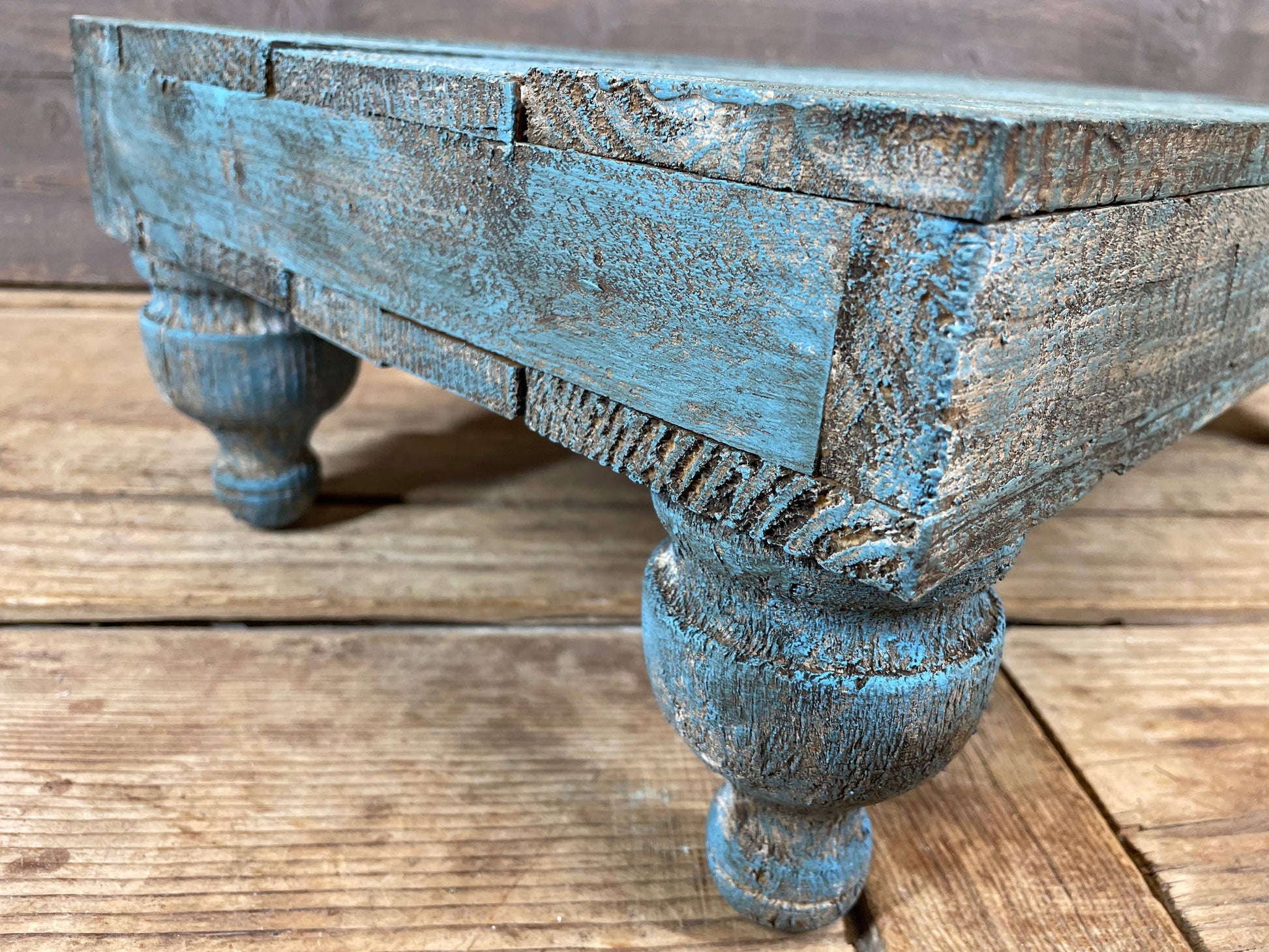 Conway-20x12 in Turquoise Cake Table-Display-Reclaimed Wood - 49th & Magnolia