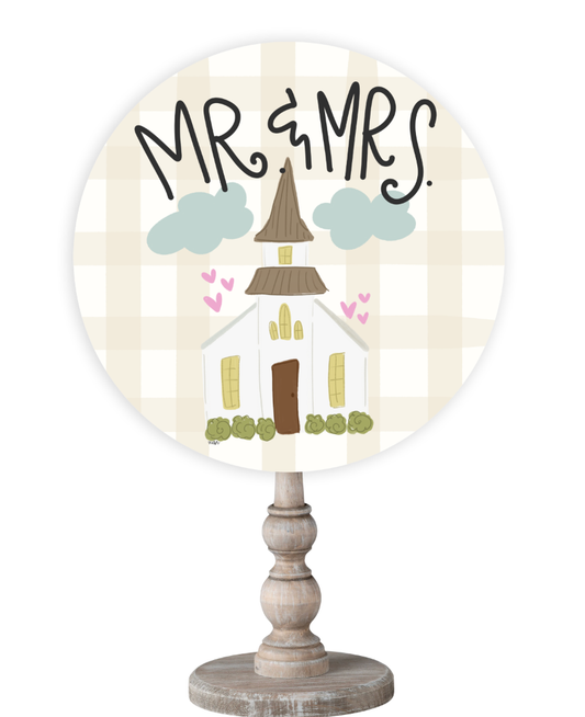 Mr. And Mrs. Wedding Topper