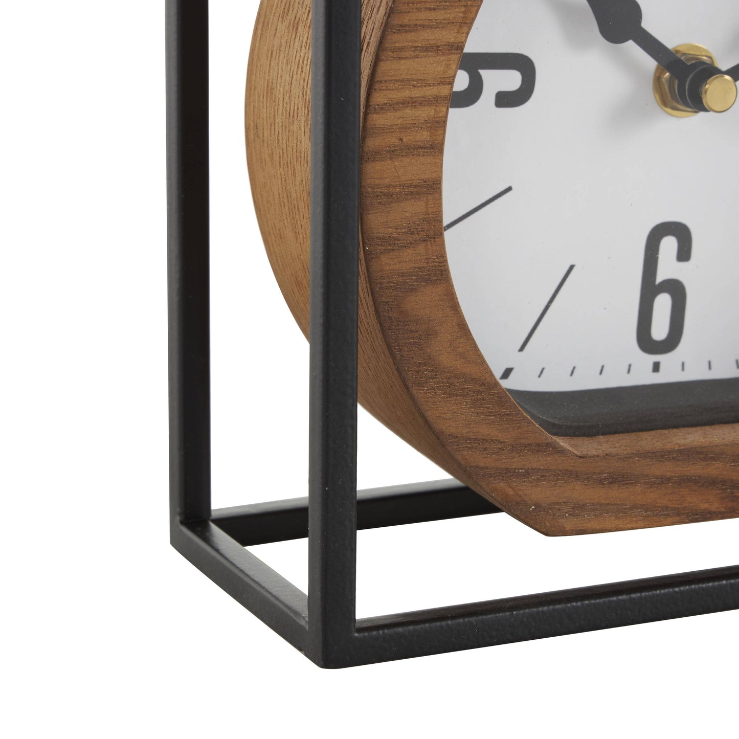 Industrial Brown Metal Clock