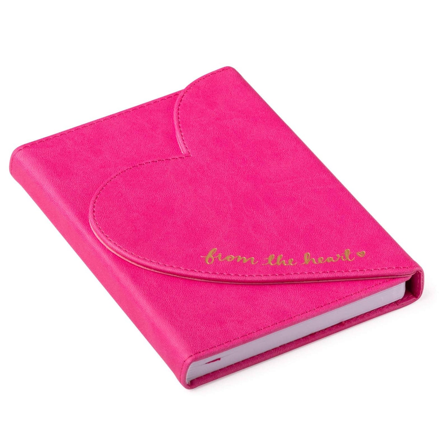 Hot Pink Heart Flap Journal