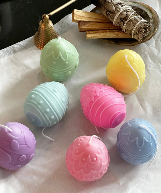 Pastel Party Easter Egg Candle