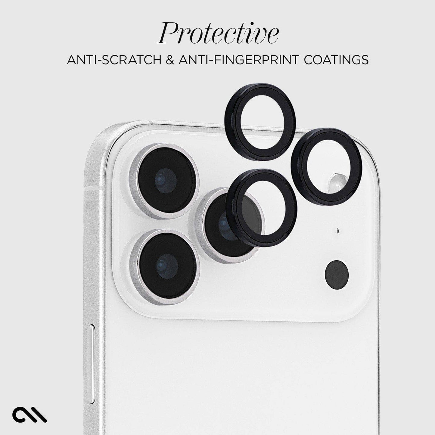 Aluminum Camera Lens Protector Black - iPhone 17 Pro/Pro Max
