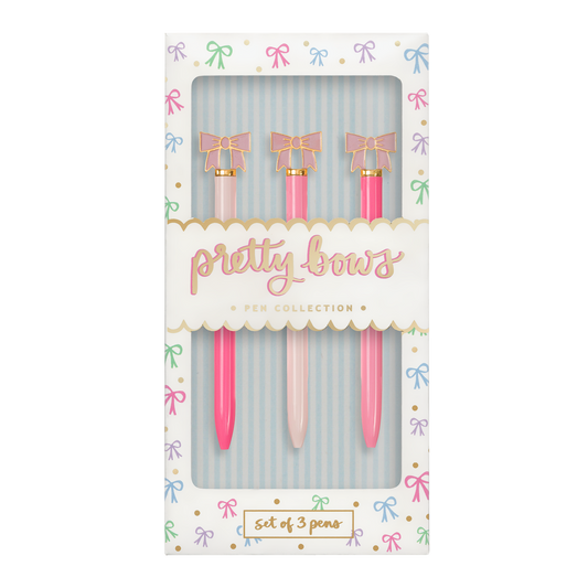 Pretty Bows Pen Set (Set of 3)